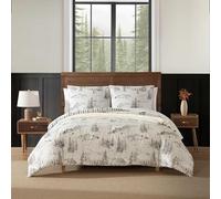 Eddie Bauer - Parure de lit pour lit Double/Grand lit, literie Super Douce avec Couvre-oreillers Assortis, décoration d'intérieur Confortable, certifiée Oeko-Tex (cabane des Montagnes rocheuses, lit