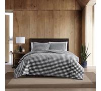 Eddie Bauer Preston Housse de Couette Set, Full/Queen, Gris foncé, Gris foncé, King