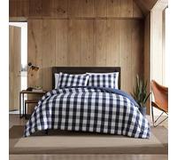 Eddie Bauer Set de Couette, Coton 100% Coton, Bleu, Jumeau
