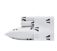 Eddie Bauer - USHSA01104473 Home | Collection Labrador Fields | Parure de lit 4 pièces, fraîche et légère, Facile d'entretien, Lavable en Machine, Grand lit, Blanc