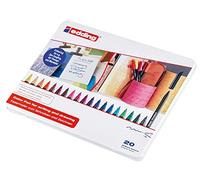 edding 1200 Feutre de coloriage pointe fine - étui de 20 couleurs - pointe ronde 1 mm - stylo pour ecriture, dessin, coloriage