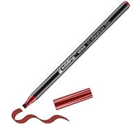 Edding 1255 feutre calligraphie - carmin - 1 stylo - pointe calligraphique 5 mm - feutre pour papier, bois, terre cuite, toile - pour débutants, lettrage, bullet journals, cartes de vœux, agendas