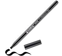 edding 1255 feutre calligraphie - noir - 1 stylo - pointe calligraphique 5 mm - feutre pour papier, bois, terre cuite, toile - pour débutants, lettrage, bullet journals, cartes de vœux, agendas