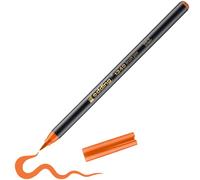 edding 1340 Feutre pointe pinceau - orange - 1 stylo - pointe de pinceau flexible - feutre pour la peinture, l'écriture et le dessin - carnets, mandalas, calligraphie