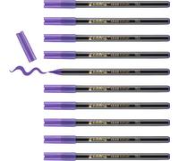 edding 1340 feutre pointe pinceau - violet - 10 stylos - pointe de pinceau flexible - feutre pour la peinture, l'écriture et le dessin - carnets, mandalas, calligraphie