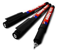 Edding 140s Lot De 3 Stylos Permanents Pointe 0,3 Mm Noir