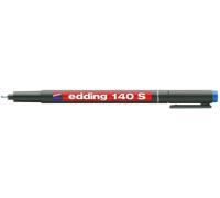 edding Marqueur permanent 140 S - pointe ronde 3 mm, indélébile, bleu