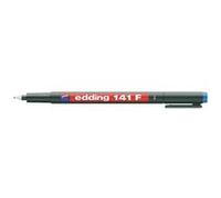 edding Feutre permanent 141 F – pointe ronde 0,6 mm – rouge – 1 stylo – séchage rapide, étanche