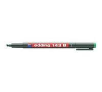 edding Feutre permanent 143 B – pointe biseautée 1–3 mm – noir – étanche, résistant aux tâches