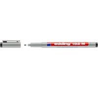 edding Marqueur effaçable 152 M - Feutre pour transparents, pointe 1 mm - Noir