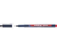 EDDING 1800-05RT - Marqueur fin de précision / rouge / 0,50 mm