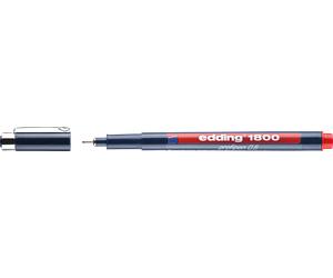 EDDING 1800-05RT - Marqueur fin de précision / rouge / 0,50 mm