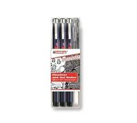 Edding 1800/2185 handlettering starter set - set de 4 stylos - parfait pour les artistes ou les débutants, usage professionnel ou personnel, idéal pour les lettrages créatifs et l'art de la lettre