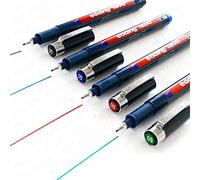 Edding 1800 Profipen Pigment liner Stylo à dessin - 0,5 mm - Lot de 4 - Noir, Bleu, Rouge et Vert