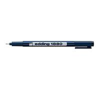 Edding 1880 drawliner Pigment Liner Stylo à pointe fine Stylo à dessin - 0,7 mm Noir d'encre