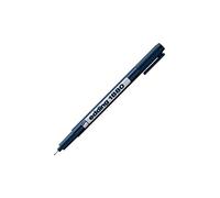 Edding 1880 Feutre fin de précision - noir - 1 stylo - Largeur de trait 0,2 mm - Feutre fin pour une écriture et des esquisses précises - Pointe fine gainée métal - adapté aux règles et aux pochoirs