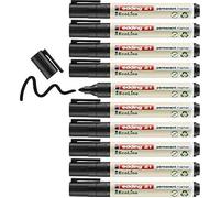 edding Marqueur permanent 21 EcoLine Pointe ogive 1,5-3 mm Noir Pack de 10