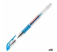 Edding Lot De 10 Rollers À Encre Gel 2185 Bleu 0,7 Mm