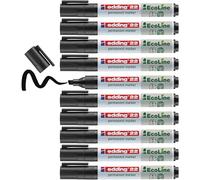 edding Marqueur permanent 22 EcoLine – pointe biseau 1–5 mm – noir – Pack de 10
