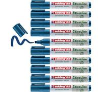 edding 22 EcoLine Permanent Marker Chisel Tip 1-5mm Line Blue (Pack 10)