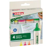 Surligneur Ecoline Edding E 24 - Pochette de 4