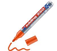 edding 250 Marqueur pour tableaux blancs - orange - 1 stylo - pointe ronde 1,5-3 mm - feutre effaçable - pour tableaux blanc, magnétique, mémo et chevalet de conférence - sketchnotes