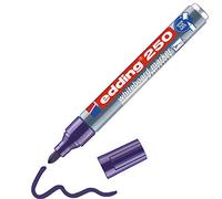 Edding 250 Marqueur pour tableaux blancs - violet - 1 stylo - pointe ronde 1,5-3 mm - feutre effaçable - pour tableaux blanc, magnétique, mémo et chevalet de conférence - sketchnotes