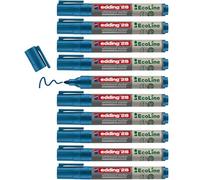 edding 28 EcoLine Whiteboard Marker Bullet Tip 1.5-3mm Line Blue (Pack 10)