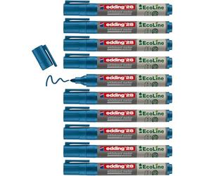 edding 28 EcoLine Whiteboard Marker Bullet Tip 1.5-3mm Line Blue (Pack 10)