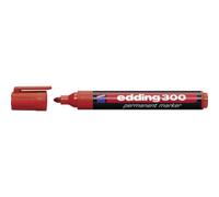 Edding 300 4-300002 Marqueur permanent rouge résiste à l'eau: oui