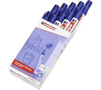 edding Marqueur permanent e3000 4-3000003 – Pointe 1,5-3 mm – Bleu – 10 stylos