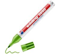 edding 3000 Marqueur permanent - vert clair - 1 stylo - marqueur universel | pointe ronde 1,5-3 mm - sèche vite - résiste à l'eau et à l'essuyage - pour carton, plastique, bois, métal
