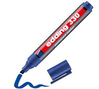 edding Marqueur permanent 330 - bleu - pointe biseautée 1-5 mm - sèche vite - 1 stylo