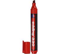 edding Marqueur permanent 330 – pointe biseautée 1-5 mm, sèche vite, résiste à l'eau – rouge x10