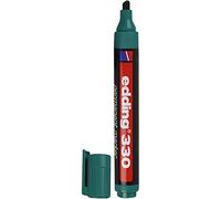 edding Marqueur permanent 330 pointe biseautée 1-5 mm vert - sèche vite, résiste à l'eau - 1 stylo