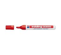 Edding 3300 Marqueur Indélébile Pointe Ogive Rouge 10 Pièces