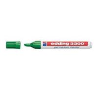 edding - 3300 Marqueur permanent, pointe biseautée, rouge Rouge G