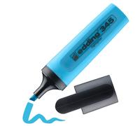 Edding 345 surligneurs - blue clair - 1 stylo - Pointe biseautée 2-5 mm - parfait pour des marquages et des surlignages lumineux de textes et notes