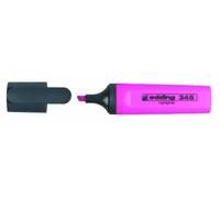 Edding 345 surligneurs - rose - 10 stylos - Pointe biseautée 2-5 mm - parfait pour des marquages et des surlignages lumineux de textes et notes