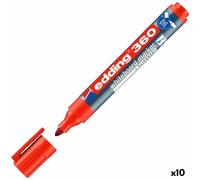 edding Marqueur pour tableaux blancs 360 – rouge pointe ronde 1,5–3 mm – lot de 10 – effaçable
