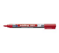Edding Marqueur pour tableaux blancs 361 (4-361002) – rouge – pointe ronde 1 mm