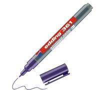 edding 361 Marqueur pour tableaux blancs - violet - 1 stylo - pointe ronde 1 mm - feutre effaçable - pour tableaux blanc, magnétique, mémo et chevalet de conférence - sketchnotes