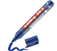 Edding Marqueur pour tableaux blancs 363 - pointe biseautée 1-5 mm - bleu - 1 stylo - rechargeable