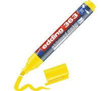 Edding 363 Marqueur pour tableaux blancs - jaune - 1 stylo - pointe biseautée 1-5 mm - feutre effaçable - pour tableaux, blanc, magnétique, mémo et chevalet de conférence - sketchnotes