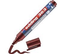 Edding 363 Marqueur pour tableaux blancs - marron - 1 stylo - pointe biseautée 1-5 mm - feutre effaçable - pour tableaux, blanc, magnétique, mémo et chevalet de conférence - sketchnotes