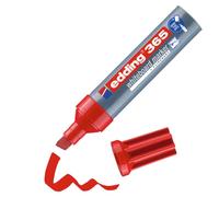 edding Marqueur pour tableaux blancs 365 - Rouge, pointe biseautée 2-7 mm, 1 stylo