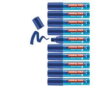 edding 388 flipchart marker - blue - box of 10 - chisel nib 4-12 mm - marker for