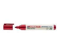 edding 21 EcoLine Permanent Marker Bullet Tip 1.5-3mm Line Red (Pack 10)