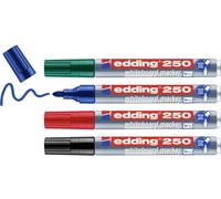 Edding 4-250-4-2 Set de marqueurs pour tableau blanc bleu, vert, rouge, noir 4 pc(s)