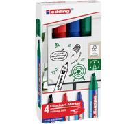 Edding 4-383-4-2 Marqueur pour tableau à feuilles mobiles